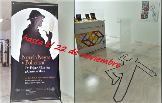 IMG Exposición “Novela Negra y Policíaca…”en el Campus de Jerez