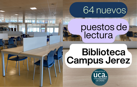 Aumento de puestos de lectura en la Biblioteca del Campus de Jerez